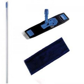 Euromop Швабра отжимная для влажной уборки с МОПом синяя микрофибра 50 см